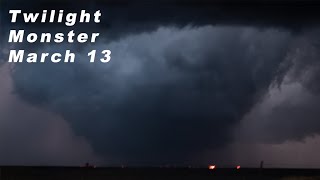 Chasing Tornadoes in Kansas  March 13 Dryline Storm Chase [upl. by Ainslee57]