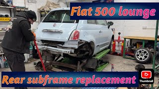 FIAT 500 LOUNGE CAT S REAR DAMAGE COPART SALVAGE REBUILD PART 2 [upl. by Ahsatak674]