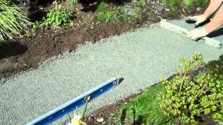 How to build a flagstone walkway part I [upl. by Mcnally]