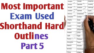 most important shorthand difficult legal examination routine words I part 5 I live dictations [upl. by Hudnut439]