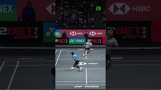 The best rally Jonatan Christie vs Anthony Sinisuka Ginting  All England Open 2024 MS F shorts [upl. by Annette21]