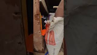 Fixing plaster board to concrete Ceiling damage repair [upl. by Stoops]