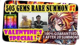 Valentine Special 505 Gems Rare Summon For Ravenna amp Randolph Brave Frontier Global With Milko 7 [upl. by Bethel]