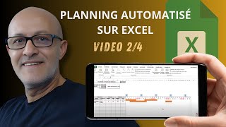 Créer Un planning Excel Totalement Automatisé Vidéo 24 [upl. by Mullen790]