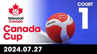 2024 Volleyball Canada Canada Cup 🏐 COURT 1  Day 4  Afternoon Session July 27 2024 [upl. by Marv]