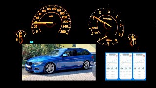 BMW F31 335d Xdrive STAGE1 acceleration dragy 14 mile 117s [upl. by Kenney]