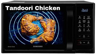 Tandoori Chicken In Samsung Microwave OvenHINDI ओवन में तंदूरी चिकन कैसे बनाये  Roasted Chicken [upl. by Alpert186]