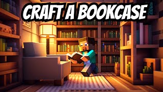 Minecraft  How To Make A Bookcase [upl. by Minton]