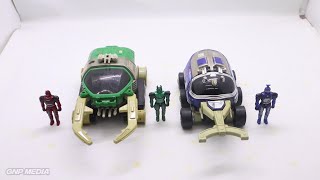 Juukou BFighter  Beetleborgs  Vehicles  Blue Stinger amp Green Hunter  Bandai [upl. by Flita]