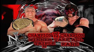 Story of Kane vs Triple H  No Mercy 2002 [upl. by Saul969]