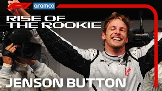 Jenson Button The Story So Far  Rise of the Rookie  Aramco [upl. by Llehcar]