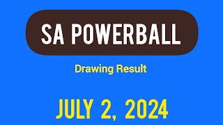 Sa Powerball Results Tuesday 02 July 2024  Powerball Plus Result [upl. by Giacamo]