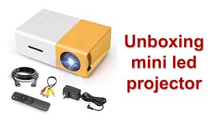 unboxing mini led projector [upl. by Elleyoj]