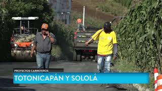 Autoridades de Gobierno participaron en proyectos carreteros ubicados Totonicapán y Sololá [upl. by Laurita]