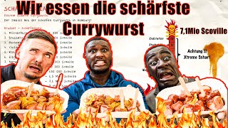 Wir essen die schärfste Currywurst der WELT  🌶geht nicht gut aus über 7mio Scoville🌶 [upl. by Arther]