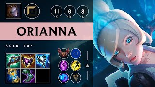 Orianna Top vs Gnar Perfect KDA Legendary  EUW Grandmaster Patch 1420 [upl. by Ettenoitna]