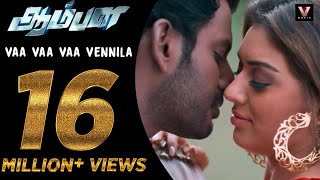 Vaa Vaa Vaa Vennila  Official Video Song  Aambala  VishalHansika  Sundar C  Hiphop Tamizha [upl. by Fries853]