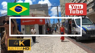 🇧🇷 Street Walk Aracaju  Brazil  4K [upl. by Aileen]