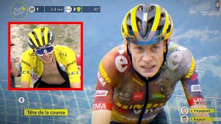 Vingegaard DESTROYS Tadej Pogacar on Col du Granon  Tour de France 2022 Stage 11 [upl. by Aimet]