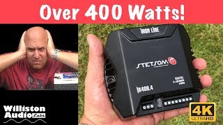 Stetsom Iron Line IR4004 Handheld 400 watt Amp Dyno Test 4K [upl. by Win]