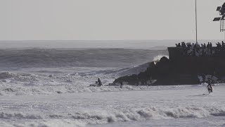 2023 Jan 05 Big Surf Santa Barbara Sandspit [upl. by Illah652]