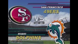 Retro Gaming NFL Blitz Pro PlayStation 2 San Francisco vs Miami [upl. by Emyam]