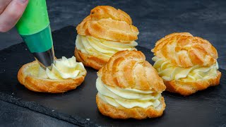 Diese Profiteroles mit Vanillecreme sind so einfach zu bereiten Ich liebe es sie zuzubereiten [upl. by Parry]