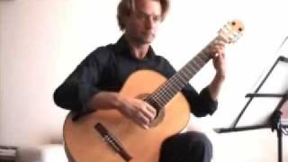 Bach on classical guitar  Sarabande BWV 1002 [upl. by Ydnir]