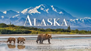 Alaska 4K  Scenic Relaxation Film With Calming Music [upl. by Annahsirhc9]