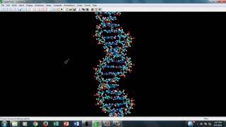 Modelling DNA sequence using HyperChem [upl. by Jeniffer]