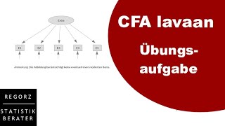 CFA mit lavaan Übungsaufgabe [upl. by Miles268]