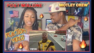 Post Malone  Motley Crew Official Video  REACTION VIDEO [upl. by Erusaert]