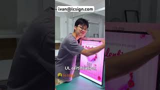 Ultra light box🫶IndoorLightBox UltraThinLightBox LightBoxDisplay BusinessLighting lightbox [upl. by Azitram434]