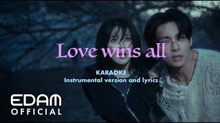 IU  Love wins all KARAOKE Instrumental  Transcribed Korean Lyrics [upl. by Eneliak]