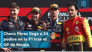 🏎️🏁Sergio Checo Pérez llega a 34 podios en la Fórmula 1 tras el GP de Monza 🏎️🏁 [upl. by Concoff]