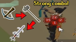 THIS COMBO IS SO POWERFUL 75 Attack Pure PKing Old School Runescape [upl. by Aurelio]