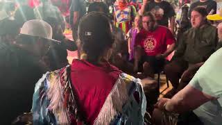 Wabanaki Confederacy  Seminole Tribal fair and Powwow 2024 golden age men’s grass [upl. by Rochell]