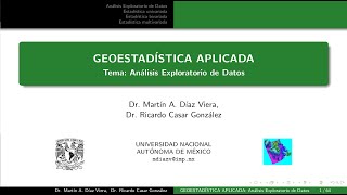 Curso de Geoestadística 2023 Análisis Exploratorio de Datos 22 [upl. by Tasia]