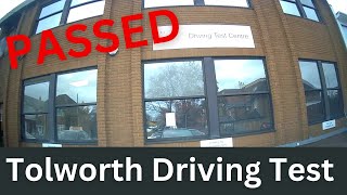 Tolworth Driving Test  I PASSED 1st Time [upl. by Noslrac125]