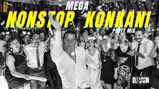 MEGA KONKANI NONSTOP PARTY MIX  PART 67  MANGALORE X GOA  PARTY MIX BY DJVVN KONKANIREMIX [upl. by Langdon]