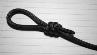 How to Tie a Multiple Overhand SlidingScaffold Knot with Paracord [upl. by Ellynn683]