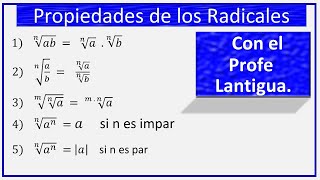 Propiedades de los Radicales desde cero [upl. by Syck538]