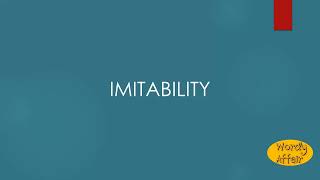 Imitability Meaning [upl. by Spiegel]