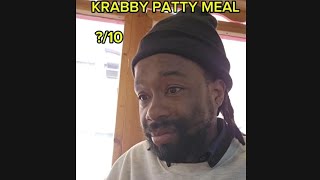 I finally tried the new Krabby patty meal viralvideo subscribe [upl. by Marina]