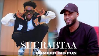 CUMEER BIGFAN  SEERABTA  OFFICIAL MUSIC VIDEO REACTION BY FAATAX HD 2024 [upl. by Juna]