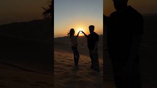 Sahara desert sunset view love ❤️ kritikamalik love sahara armaanmalik [upl. by Vi]