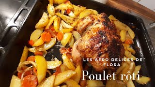 poulet rôti au four  poulet rôti cameroun [upl. by Egroj843]