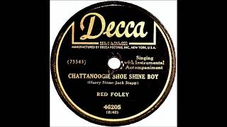 Chattanoogie Shoe Shine Boy  Red Foley with Instrumental Accompaniment 1950 [upl. by Acebber213]