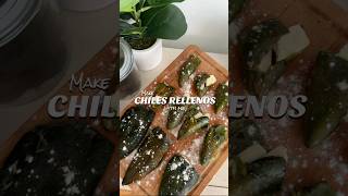 lets make Chilles Rellenos Stuffed Jalapeño Peppers with Cheese shorts cooking mexicanfood [upl. by Aicyle]