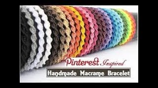 Pulsera Macrame Espiral  Pulseras de hilo [upl. by Semmes337]